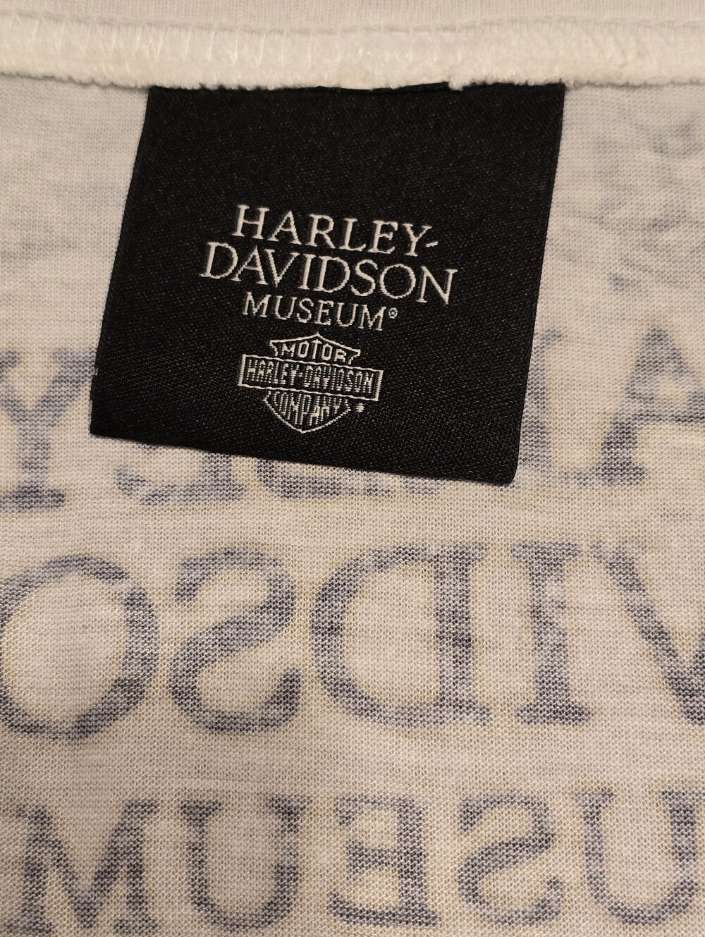 Harley-Davidson White Graphic Tee with Orange Logo - Picture 4 of 6